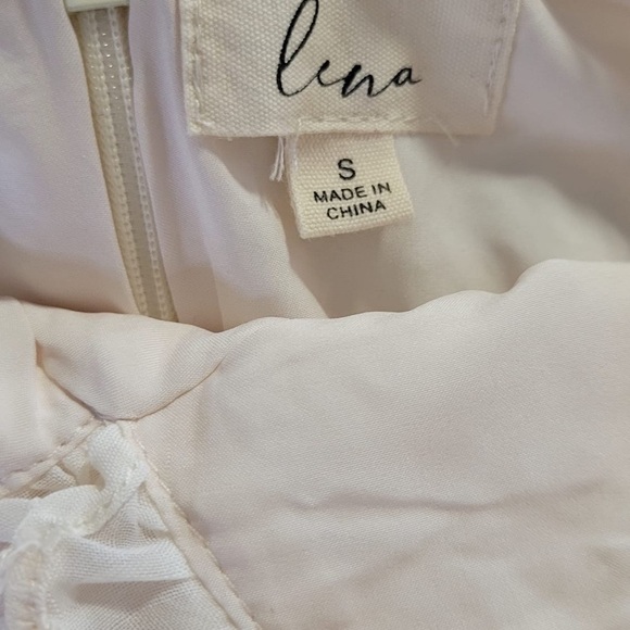 LENA Floral Jacquard Tiered Maxi Dress Ruffle Trim Sweetheart Empire Waist Sz M - Picture 8 of 10